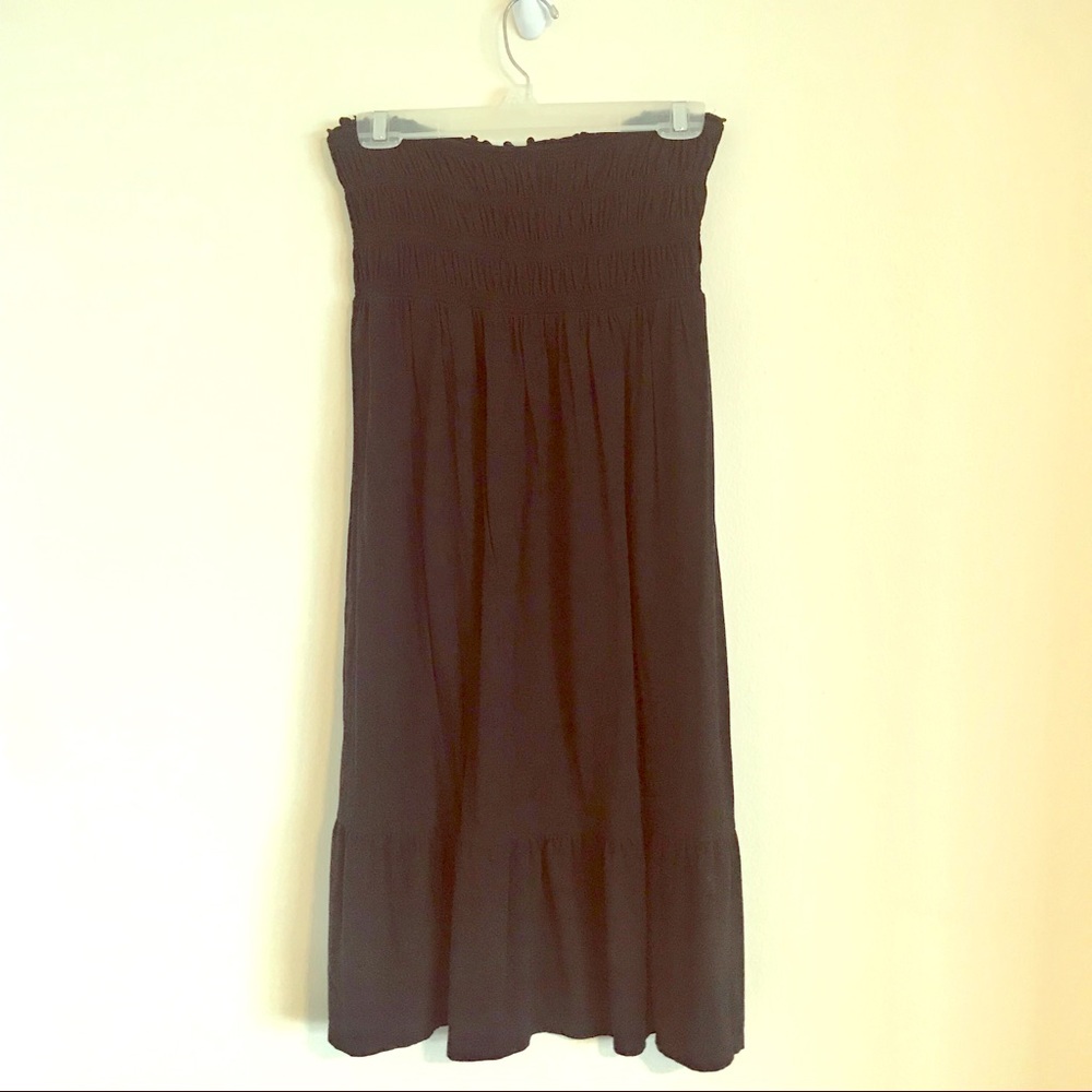Black strapless dress - Express